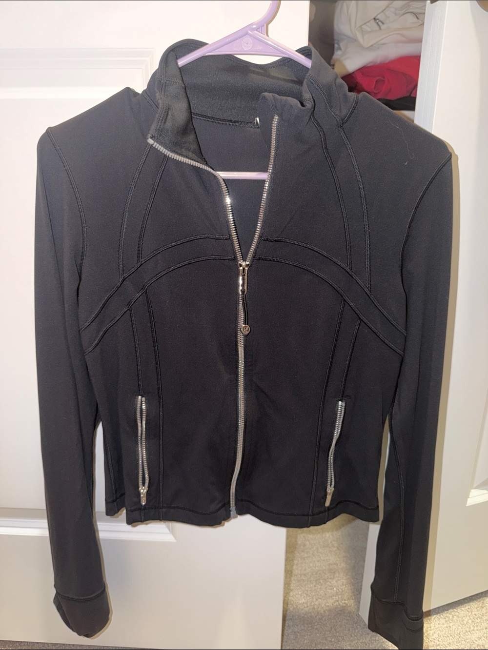 lululemon athletica Black Zip-Up Athletic Jacket